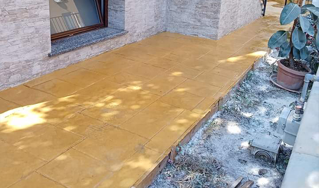 Pavimenti stampati per esterni