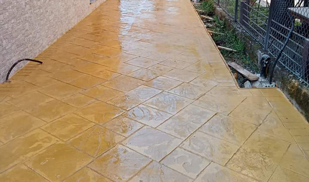 Pavimenti stampati per esterni